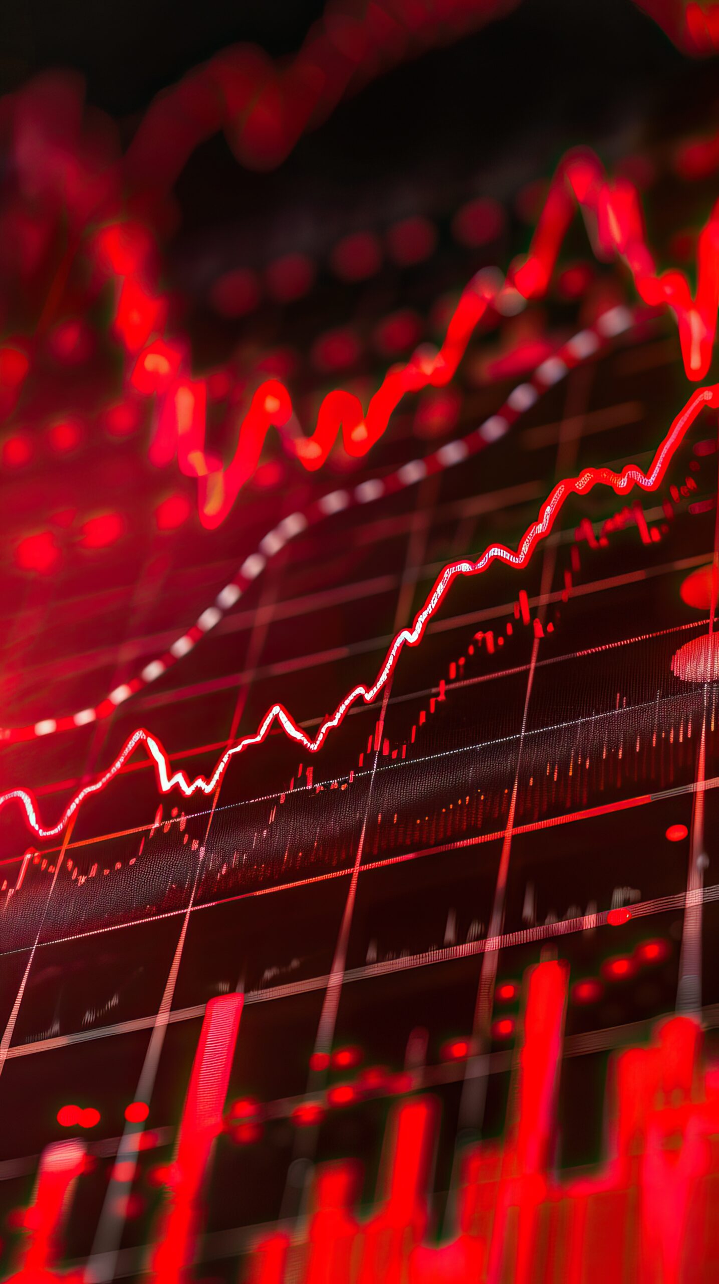Stock plunge index chart. Economic crisis and stock market. High quality AI generated image