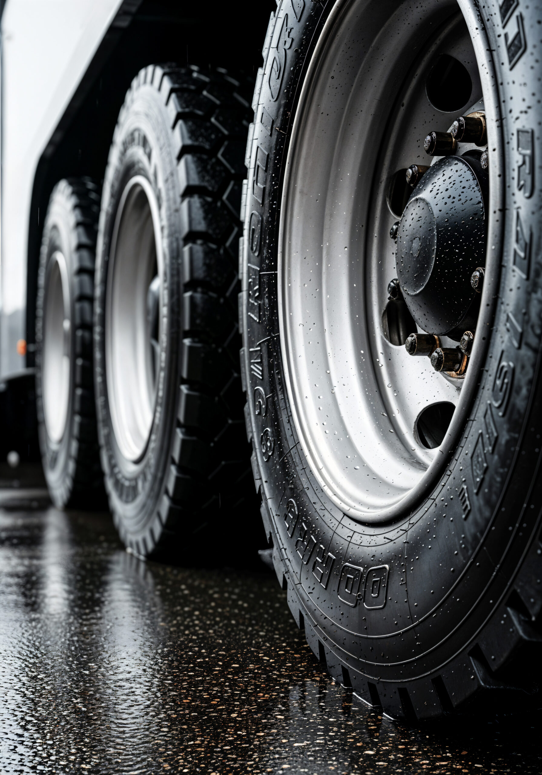 truck-tires-wet-pavement