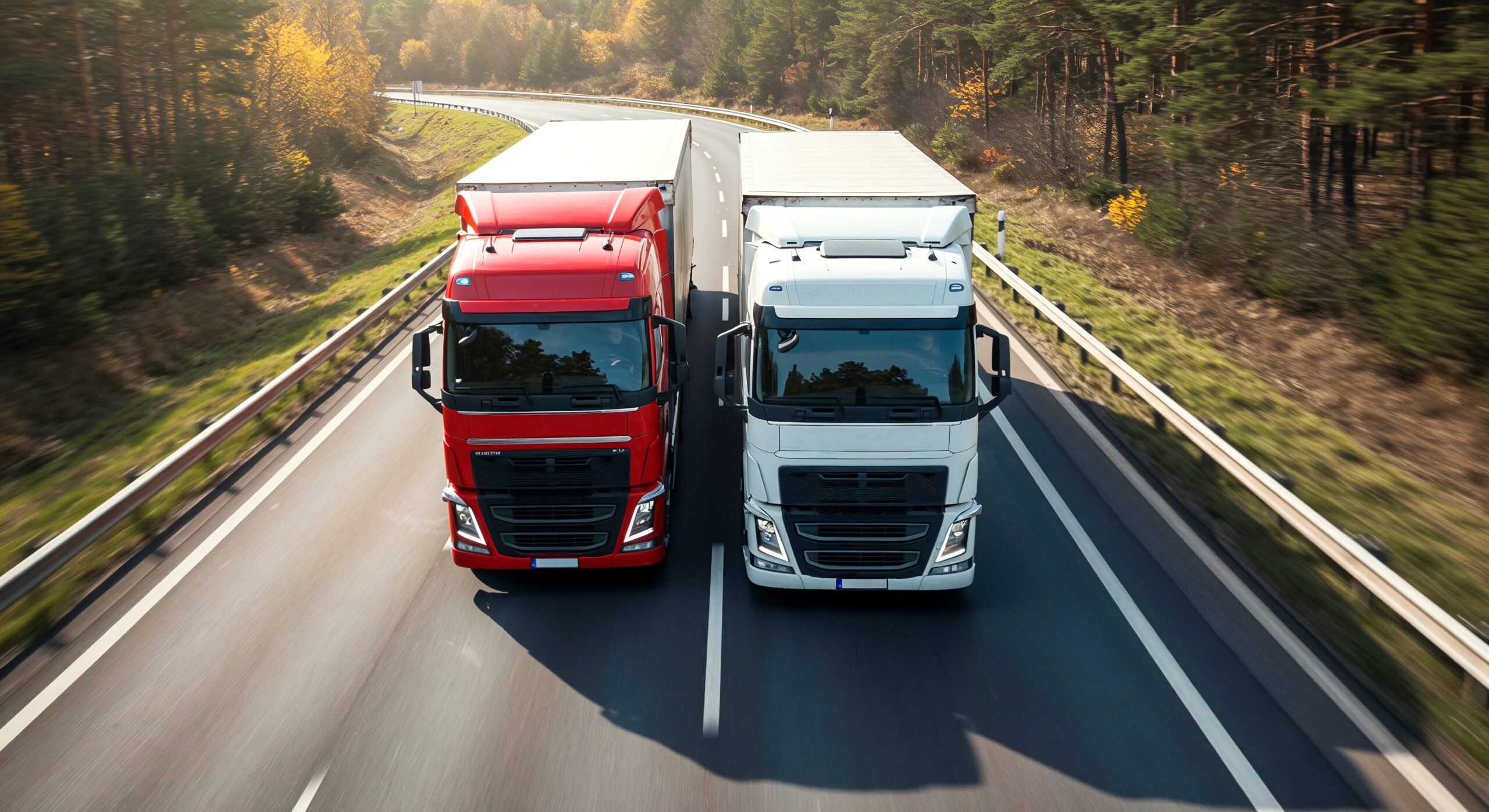 two-semi-trucks-driving-down-highway (1)