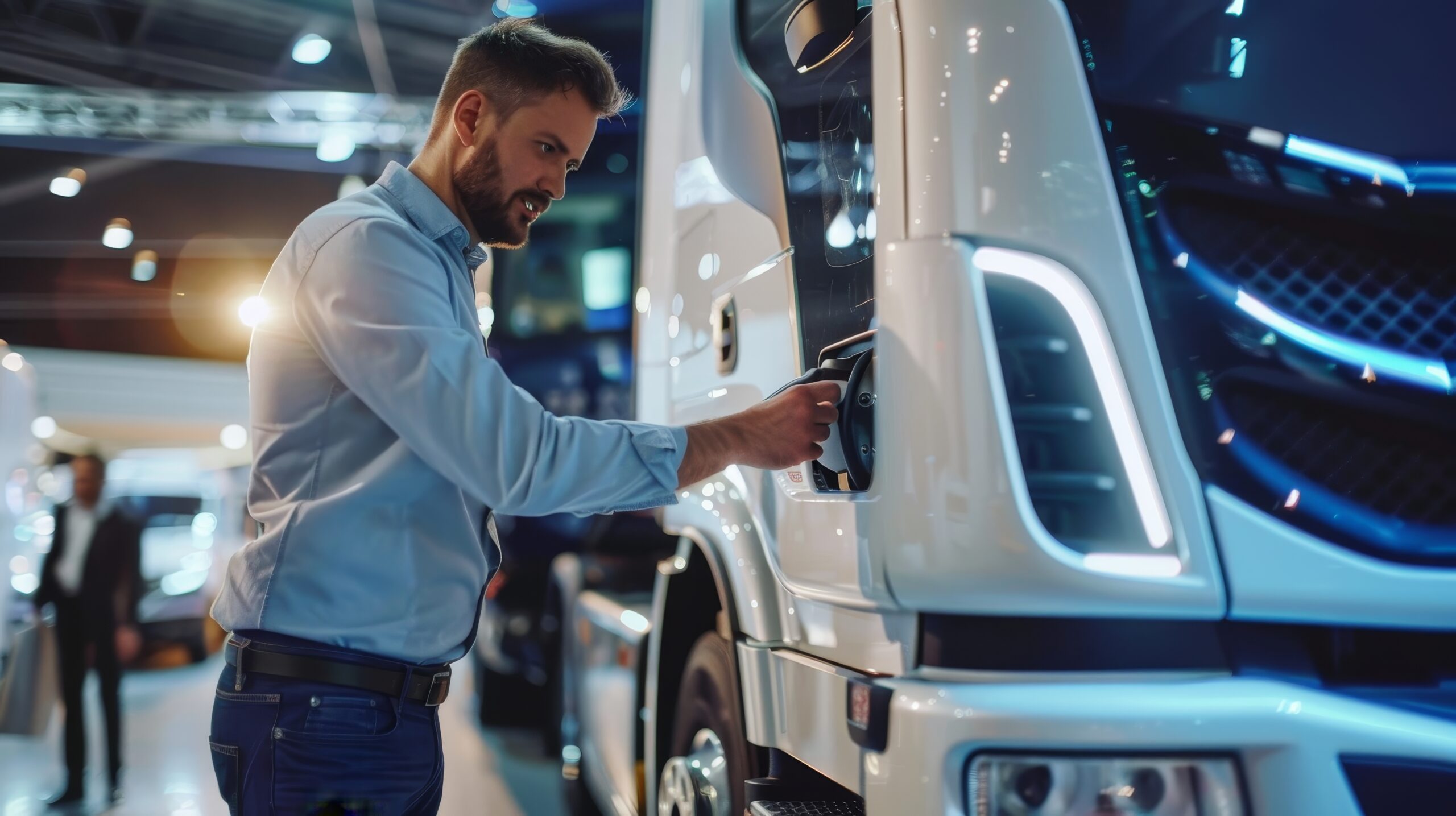 man-is-opening-door-white-truck