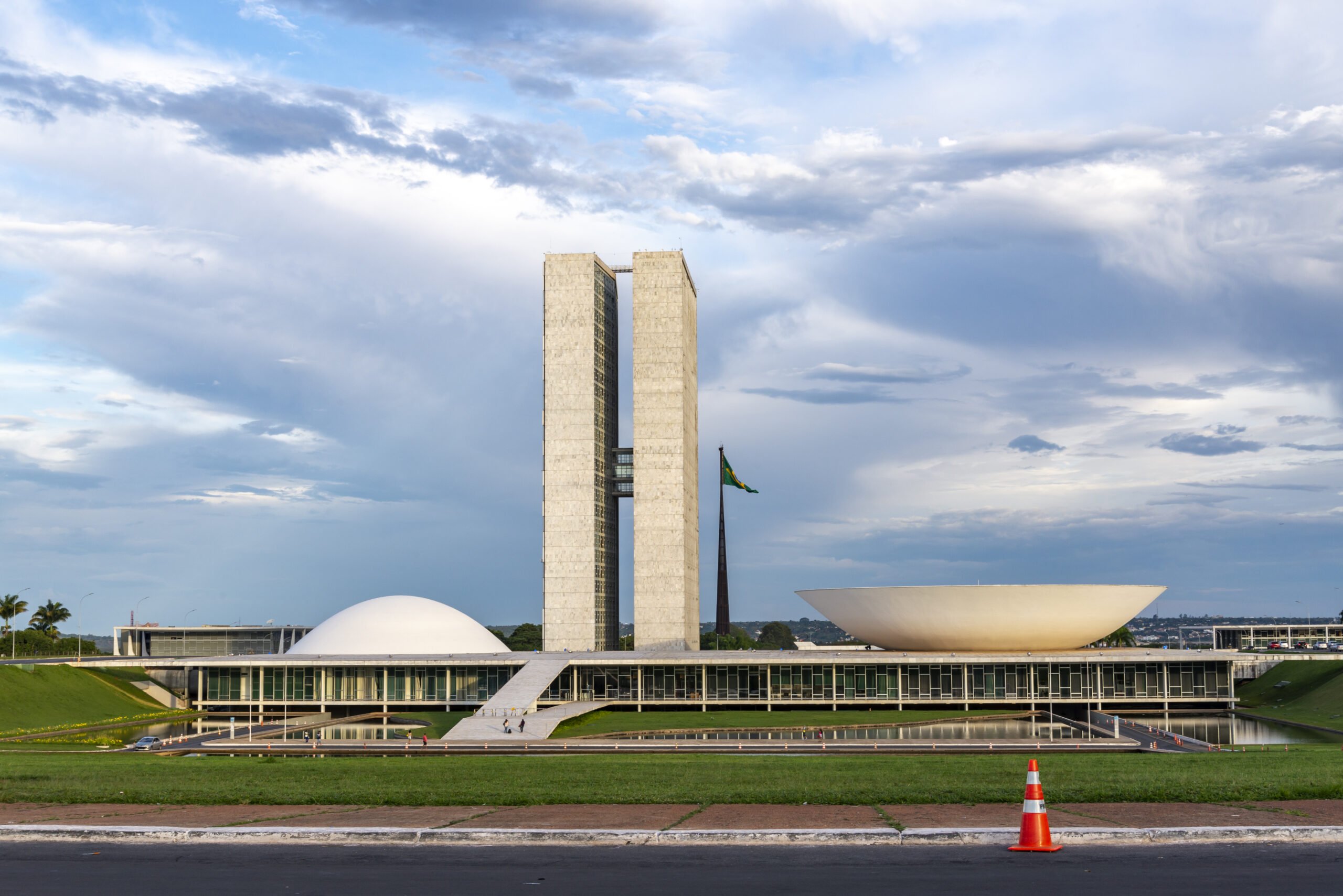 view-building-federal-senate-chamber-deputies-blue-sky-clouds-background