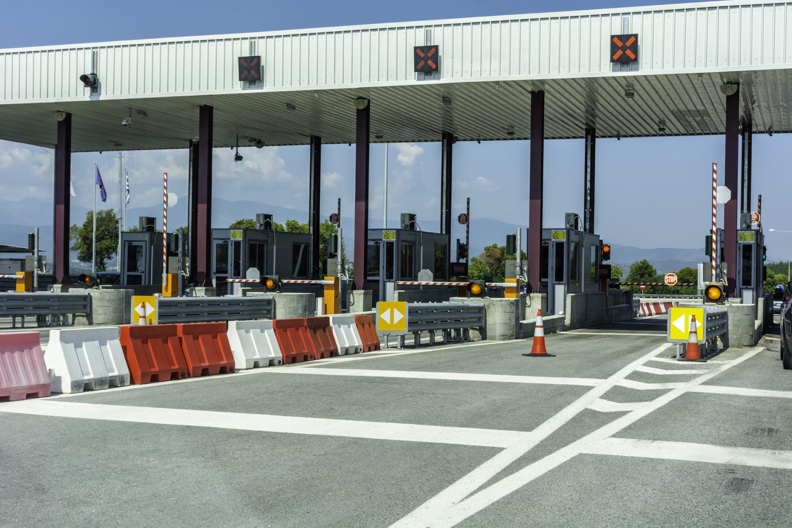 Empty pay toll check point